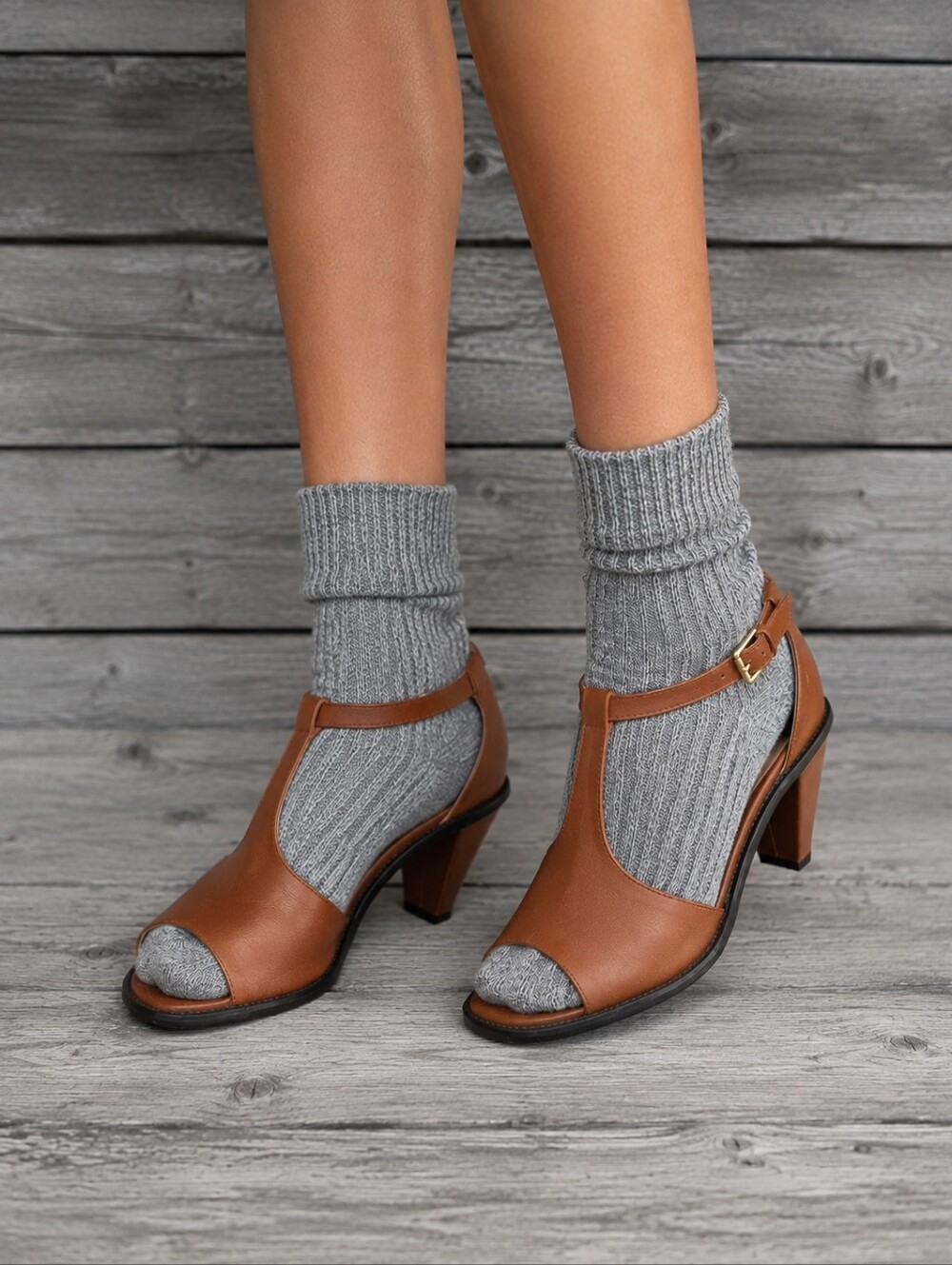 Alex Marie T-strap Sandals 9.5 Brown Leather Danica Boho Cottagecore New $110
